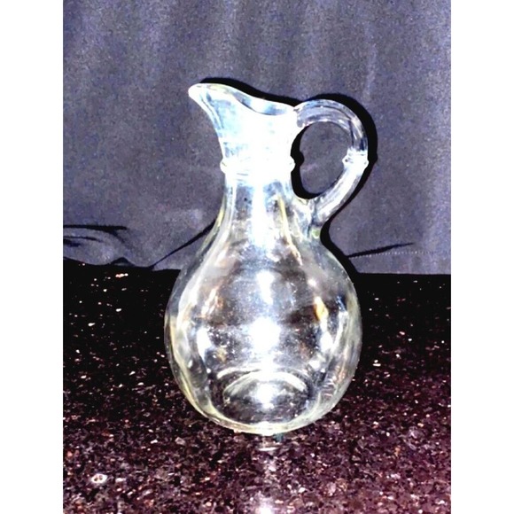 Vintage Clear Glass Syrup Bottle - Picture 2 of 12
